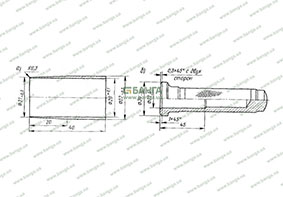 Инструмент для замены уплотнительной манжеты винта рулевого управления ЗИЛ-133