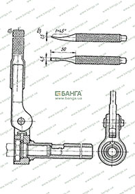 Инструмент для регулировки гайки упорных шарикоподшипников ЗИЛ-133
